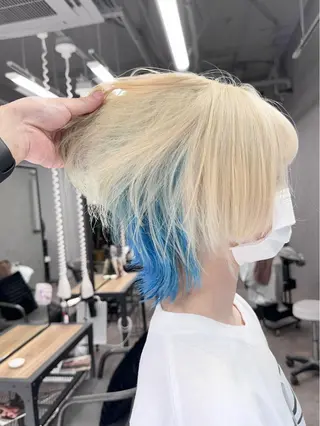 ミディアム ブリーチ指名🥇/ ボブ/HISAKIのヘアスタイル