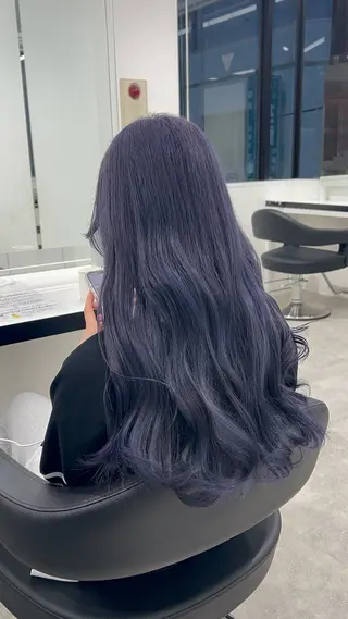 ロング カラー 履歴修正屋さん／ ブロンド／ホワイトのヘアスタイル