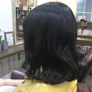 ミディアム カラー パーマ embrace エンブレイスのヘアスタイル