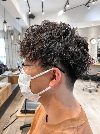 ショート パーマ メンズ amie高崎所属・高崎メンズパーマ 髪質改善TAKEのヘアスタイル