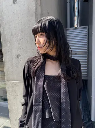 ロング 森田遥奈/透明感カラ ー/似合わせカットのヘアスタイル