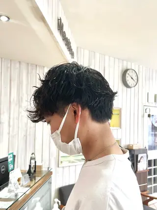 パーマ メンズ 暖色カラー🍒 yume ໒꒱のヘアスタイル