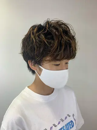 ショート パーマ SALOWIN神戸三宮店所属・【美髪を叶える】中谷 彰宏（アキ)のヘアスタイル