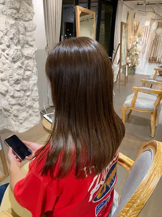 カラー diar江ノ島所属・mai🤍透明感/ 縮毛矯正/藤沢江ノ島のヘアスタイル