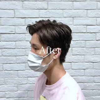 ショート カラー メンズ レディースヘア💫 加藤たいが🐯のヘアスタイル