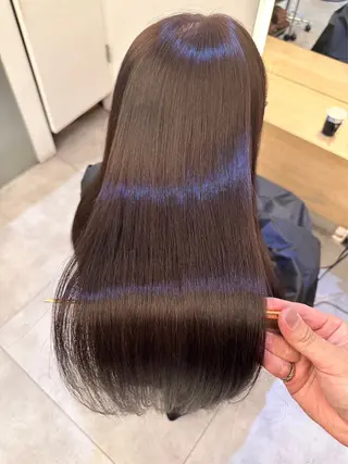 ロング レイヤーカット /ハイトーンchaoのヘアスタイル