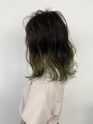 セミロング カラー steed tokyo所属・KOOKI スティードトーキョーのヘアスタイル