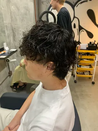 パーマ メンズ ⚡️メンズパーマ特化 mens支持◎/忠地のヘアスタイル