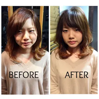 ミディアム 苅田 茂樹のヘアスタイル