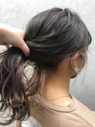 ミディアム カラー 外国人風ヘア 🍔Mamiのヘアスタイル