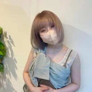 ショート カラー レイヤー/ボブ/透明 感カラー/nayuのヘアスタイル