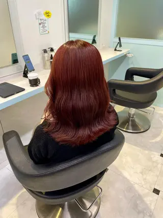 カラー 🍒♡艶髪暖色カラー saaya♡🍒のヘアスタイル