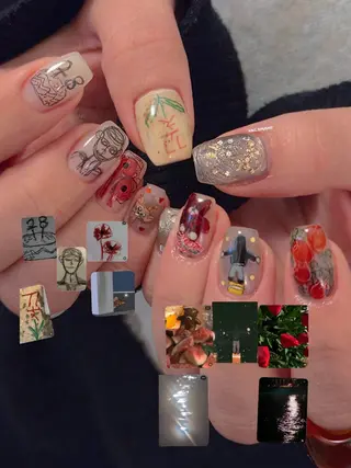 ネイル 3dパーツ/流行り 👧shushu❤️のネイルデザイン