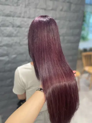 ロング カラー 長澤 理江のヘアスタイル