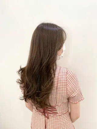 ロング カラー 縮毛矯正×髪質改善 小笠原大樹のヘアスタイル