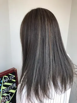 セミロング カラー 大嶋 宏隆のヘアスタイル