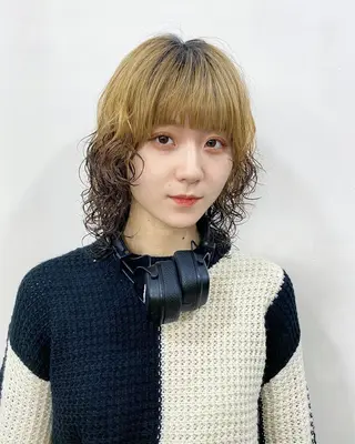 セミロング パーマ パーマ、髪質改善 菊地美月のヘアスタイル