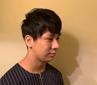 ショート カラー メンズ HIROGINZA ヒロ銀座 青山所属・マツオ リュウホウ🐉のヘアスタイル