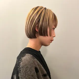 ショート カラー ショート/ボブ /パーマ🌿柏原良亮のヘアスタイル
