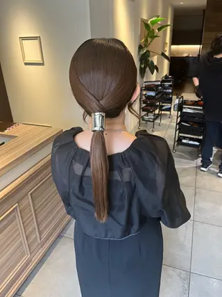 ロング ヘアアレンジ 川越 輝梨奈のヘアスタイル