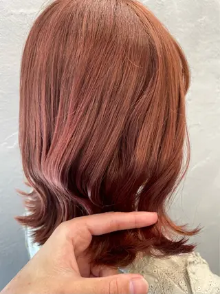 ミディアム カラー 髪質改善カラー🫧 西岡 有希のヘアスタイル