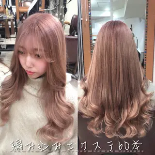 ミディアム カラー 韓国ヘア🤍髪質改善 🇰🇷AKANEのヘアスタイル