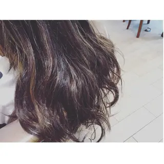 ミディアム セミロング ロング カラー 江原 彩華のヘアスタイル