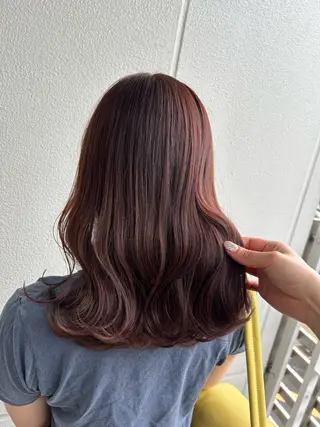 ミディアム カラー 《暖色/韓国hair 》🇰🇷桑原ユキネのヘアスタイル