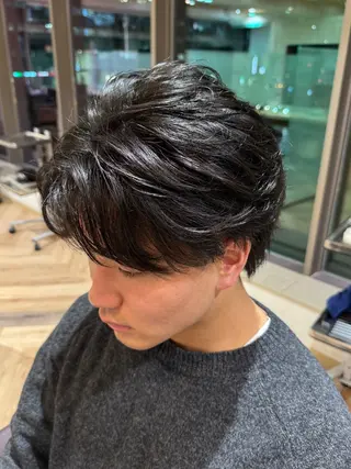 ショート メンズ メンズ特化/ センターパート/八谷のヘアスタイル