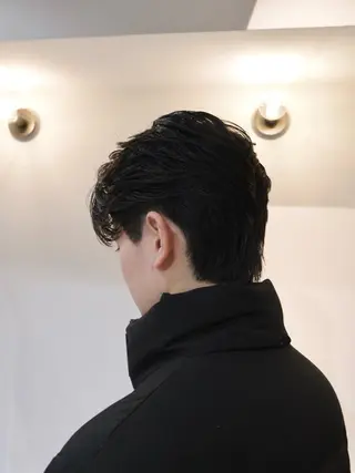 パーマ メンズ 心櫻/メンズパーマ/ ニュアンス/フェザーのヘアスタイル