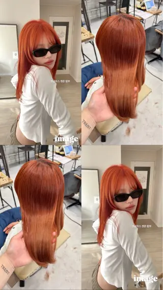 セミロング カラー Ouka/Wカラー/ 大人艶カラーのヘアスタイル