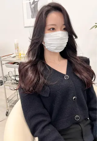 ロング カラー 樫原裕二/レイヤー カット/透明感カラーのヘアスタイル