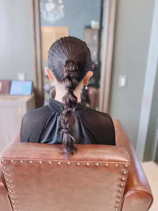 ヘアアレンジ LOANA カラー &縮毛モデル募集のヘアスタイル