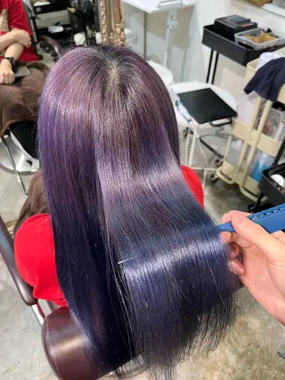 ロング カラー フェザーパーマ🌙 毛流れ yuzukiのヘアスタイル