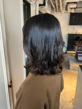 ミディアム パーマ ヘアアレンジ 悩み解決/艶髪/ LISAのヘアスタイル