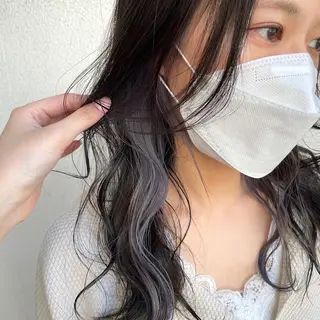 ロング カラー パーマ ヘアアレンジ メンズ キッズ ネイル マツエク・マツパ 透明感カラー・レイヤ ー🎀amika🎀のヘアスタイル
