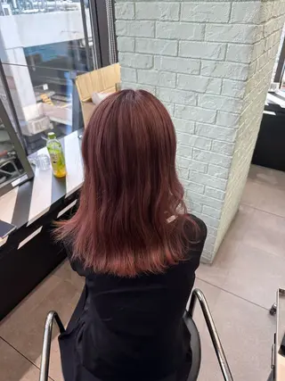 カラー 艶暖色/ベージュ SAKI💜のヘアスタイル