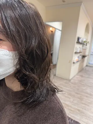 セミロング パーマ ヘアアレンジ 新越谷noble店長 松本拓也▶◀*.のヘアスタイル