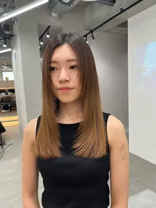 セミロング GO TODAY SHAiRE SALON 町田店所属・🫧大森 知夏🫧のヘアスタイル