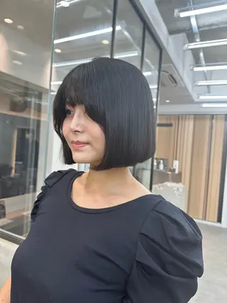 ショート 髪質改善✨縮毛矯正 ショートボブ/ともきのヘアスタイル