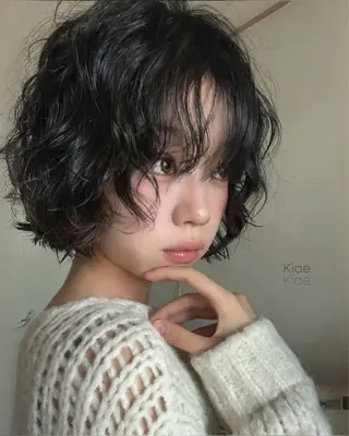 パーマ ショート・ボブパーマ 指名No.1かけるのヘアスタイル