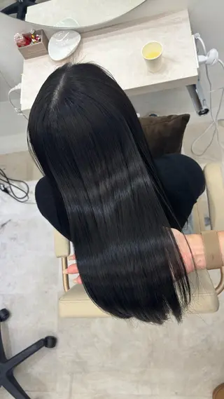 ロング カラー 巻ける縮毛矯正 Sachi🐰のヘアスタイル