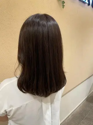 ミディアム カラー シャドールーツ美容師 篠原康太のヘアスタイル