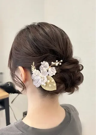 ミディアム 深井 さやのヘアスタイル