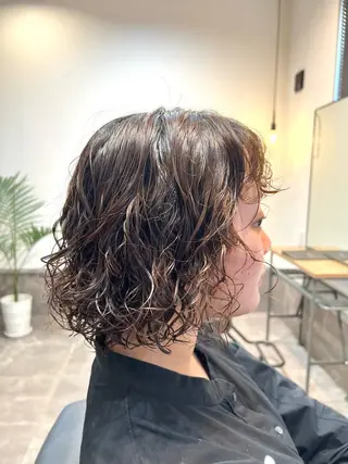 ミディアム パーマ Bull所属・保科 康孝のヘアスタイル