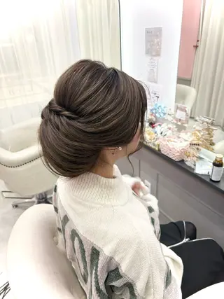 セミロング ヘアアレンジ lien ヒジリのヘアスタイル