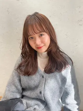 セミロング 産休中2026.4月 復帰予定/野崎華代のヘアスタイル