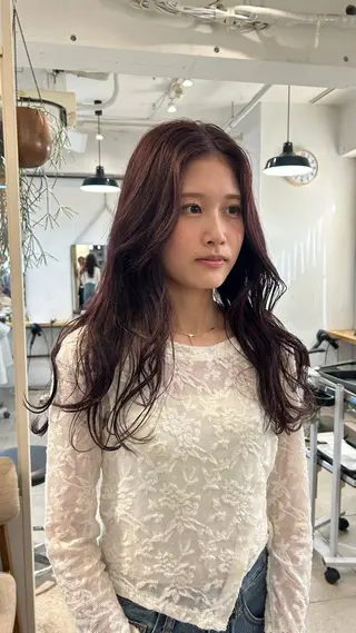 ロング カラー じゅわっと暖色カラー 🍊Moemiのヘアスタイル