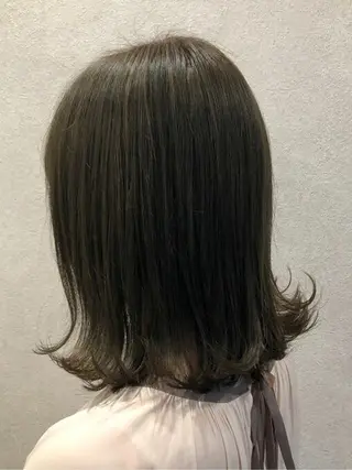 ミディアム カラー レイヤー/グレージュ 赤み消し/コウスケのヘアスタイル