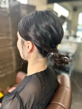 ミディアム ヘアアレンジ 沢田 瞳のヘアスタイル